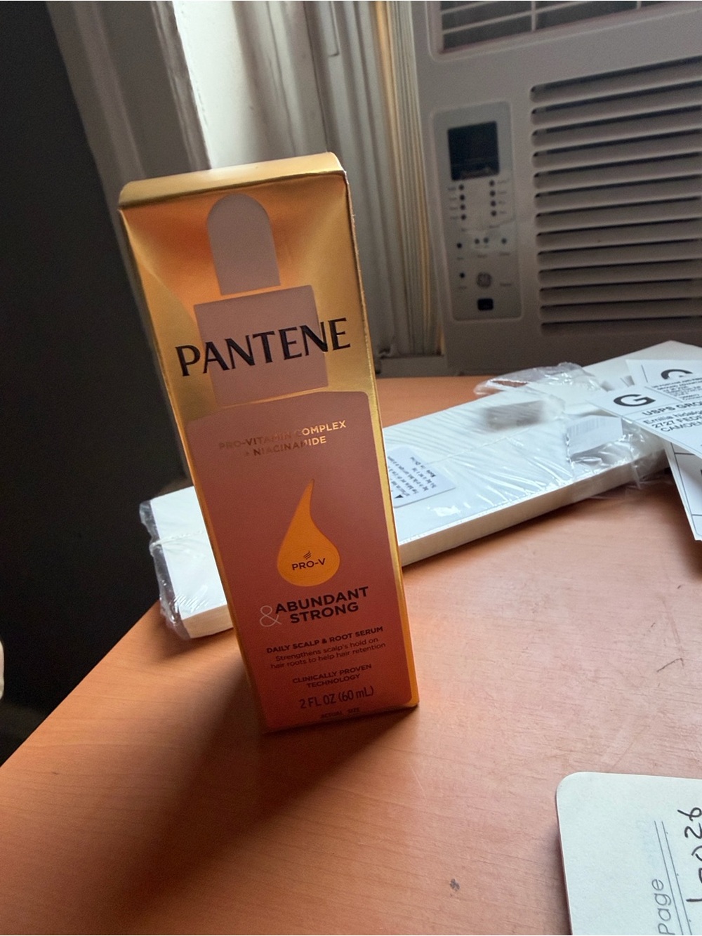 Pantene Abundant & Strong Daily Scalp & Root Serum — Gold/Orange